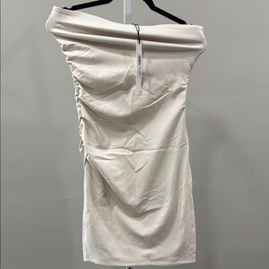 New Susana monaco faux leather tube almond mini dress